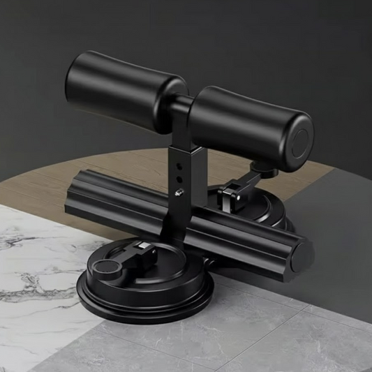 Home Gym Abdominal Trainer Adjustable Sit-Up Exerciser Bench with Removable Resistance Bands and Anti-Slip Suction Cups