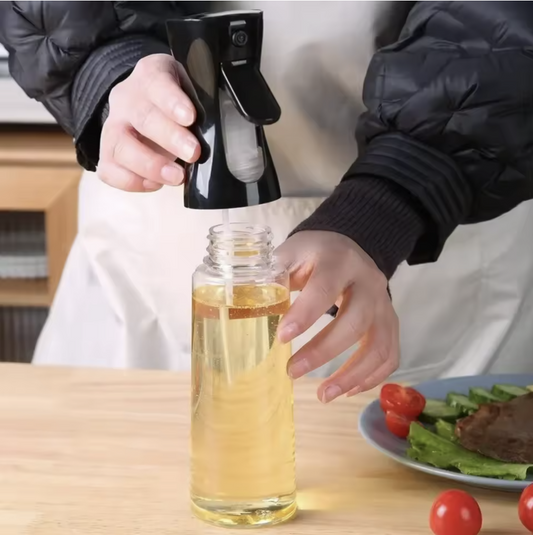 Refillable Oil Mister Bottle – Adjustable Fine Mist Sprayer for Cooking, Baking & Salads