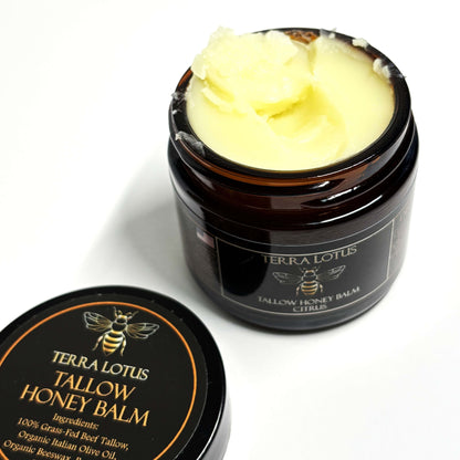 Terra Lotus Grass-Fed Beef Tallow Balm for Skin & Body, Nourishing Skincare Balm 2oz, Citrus