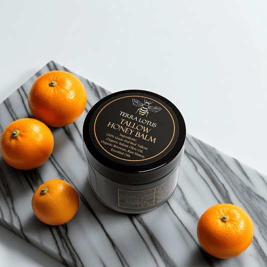 Terra Lotus Grass-Fed Beef Tallow Balm for Skin & Body, Nourishing Skincare Balm 2oz, Citrus