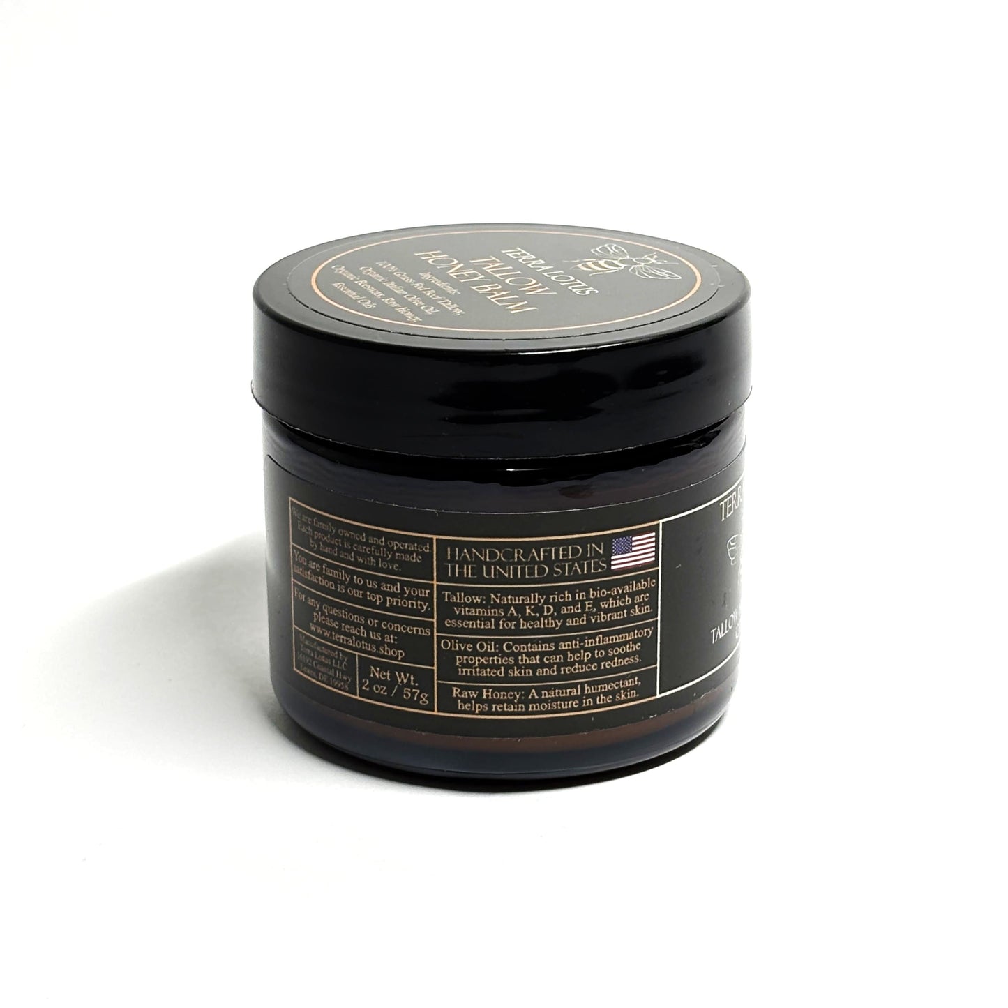 Terra Lotus Grass-Fed Beef Tallow Balm for Skin & Body, Nourishing Skincare Balm 2oz, Citrus