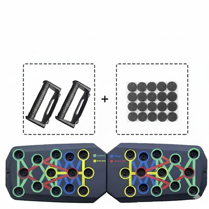 Portable Multifunctional Push-up Board with Bar - Foldable Fitness Equipment for Chest, Abdomen, Arms & Back Training
