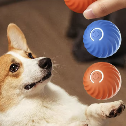 Automatic Moving Smart Toy Ball for Cats & Dogs Motorized USB Rechargeable Interactive Jumping & Moving Toy Ball