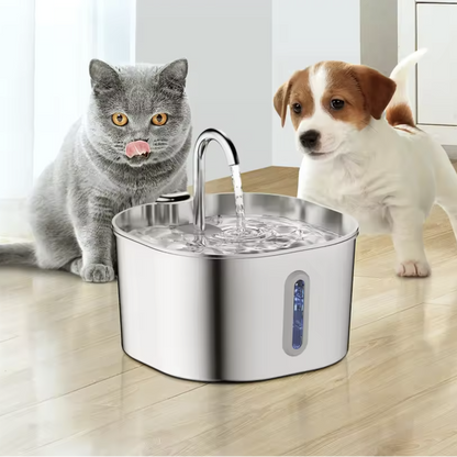 Automatic Cat Water Fountain Made with Stainless Steel Pet Water Feeder for Dogs & Cats