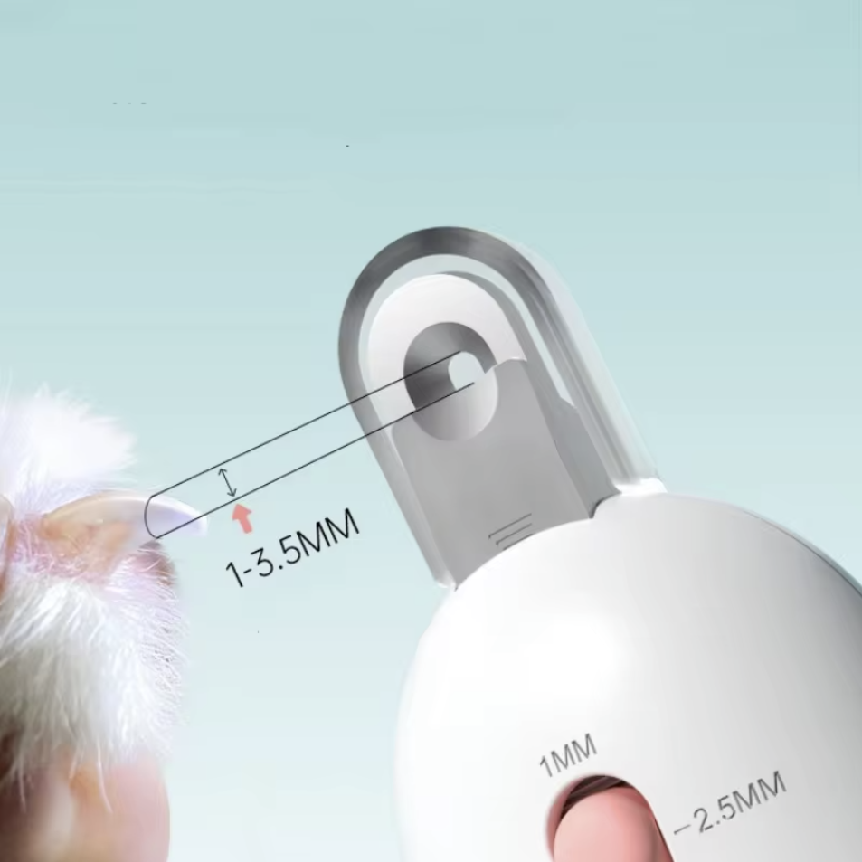 Pusher Nail Scissors for Dogs & Cats - Adjustable Round Hole Nail Scissors for Pets