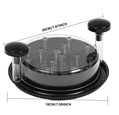 Easy-Pull Manual Chopper - Quickly Shred Chicken, Beef & Vegetables for Salads & Tacos