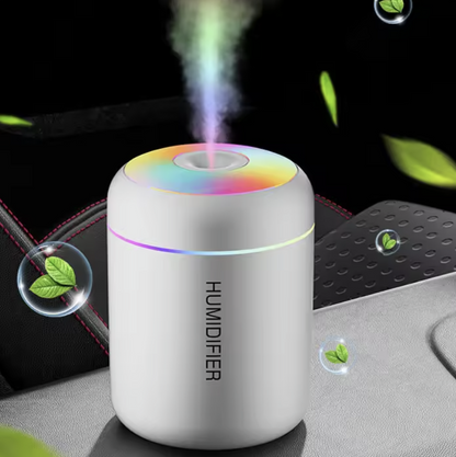 3-in-1 Mini Air Humidifier & Aroma Diffuser&  Mist Maker 180 mL with Colorful Lights Humidifier for Home Car Office
